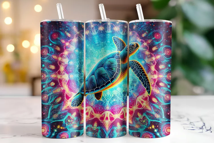 Turtle Tumbler Wrap | Sublimation | Tumblers
