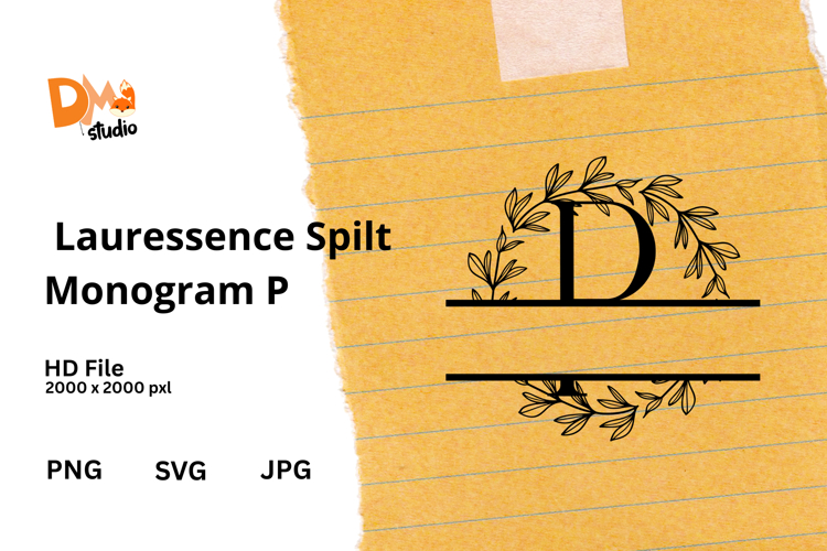 Floral Monogram Letter Svg Image 10