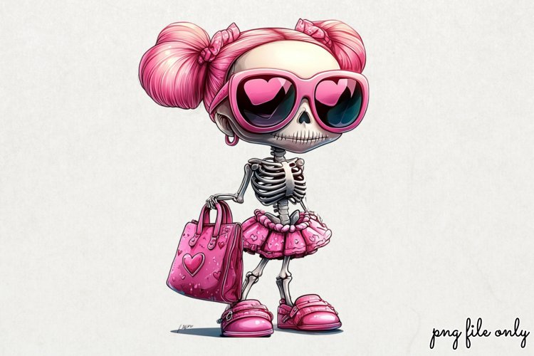 Valentines day skeletons Clipart PNG