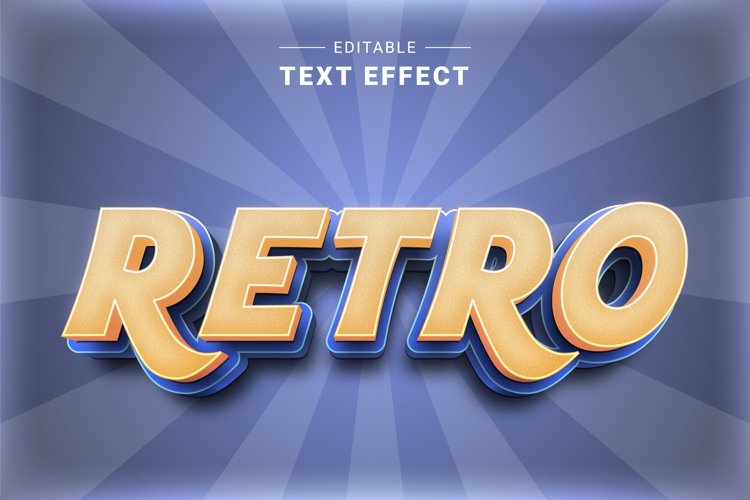 Editable Text Effect for Illustrator. Vector Graphic styles example image 1