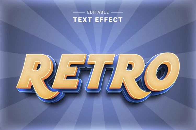 Editable Text Effect for Illustrator. Vector Graphic styles