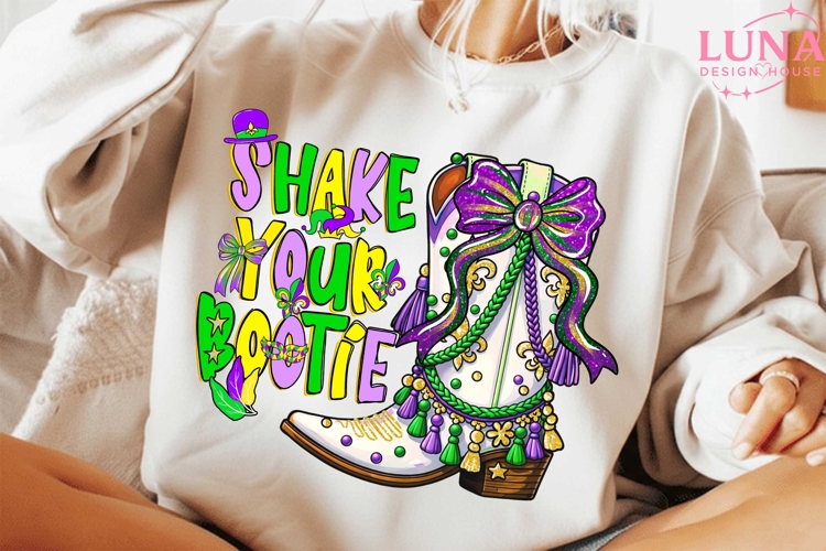 Shake Your Bootie Png, Preppy Mardi Gras Png, Brushstroke
