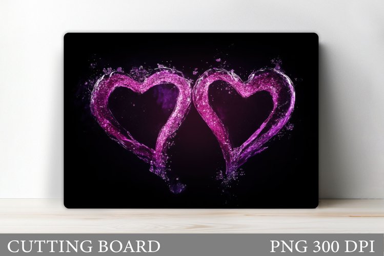Hearts Cutting Board Design. Hearts Kitchen Cutting Board example image 1