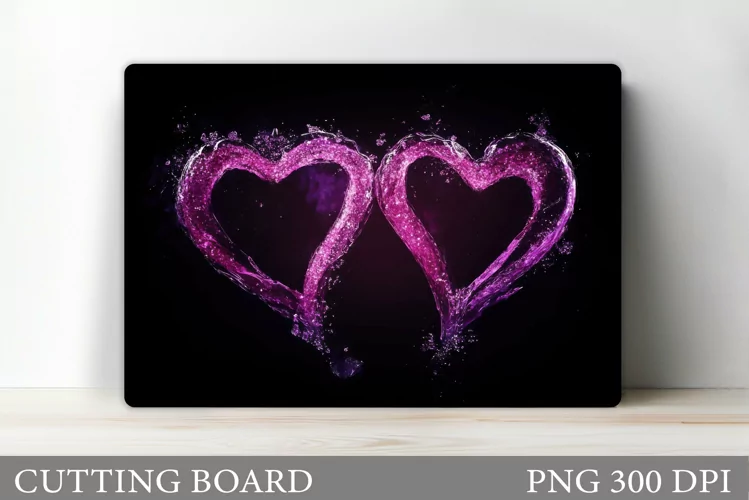 Hearts Cutting Board Design. Hearts Kitchen Cutting Board