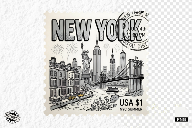 Postage Stamp Clipart Image 6