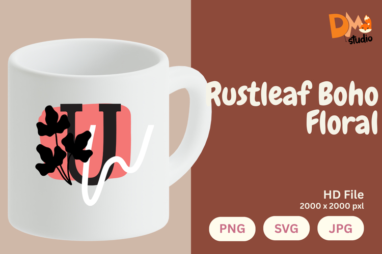 Leaf Monogram Svg Image 21