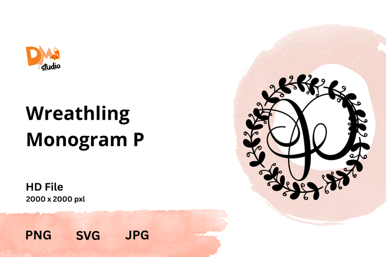 Wreath Monogram SVGs Image 9