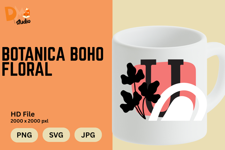 Boho Floral Svg Image 20