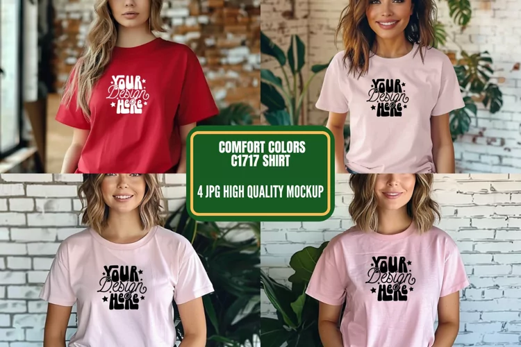 Comfort Colors 1717 Mockups, Comfort Color Mockup