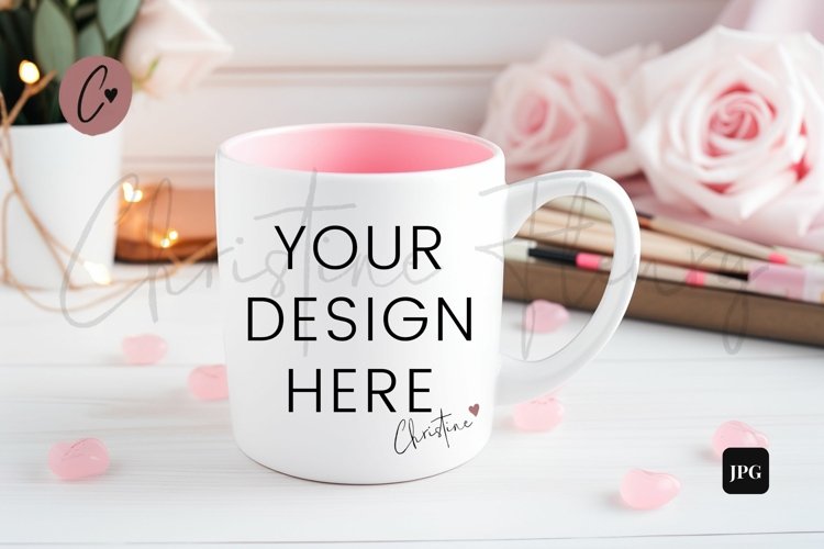 Valentine's Mug Mockup | Valentine's Day Mockup example image 1