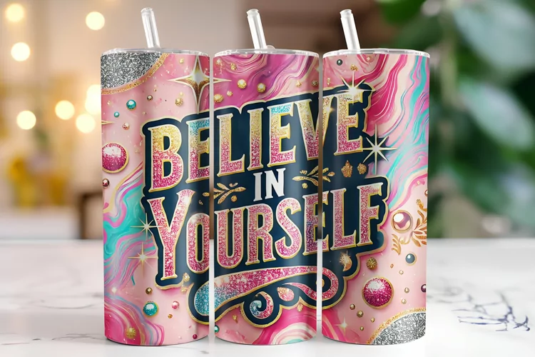 Believe in Yourself Tumbler Wrap | Sublimation | Tumblers