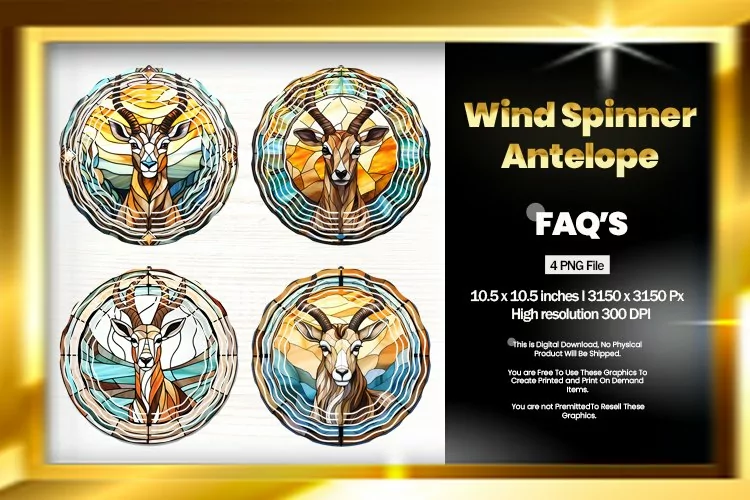 Antelope Wind Spinner Sublimation - 04 Variations