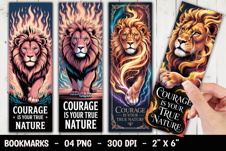 Lion Power Bookmark Sublimation