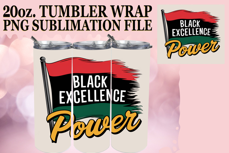 Happy Journeys 20oz tumbler wrap, Juneteenth