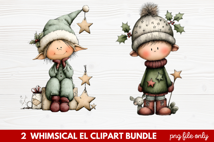 Cute Elf Clipart Image 4