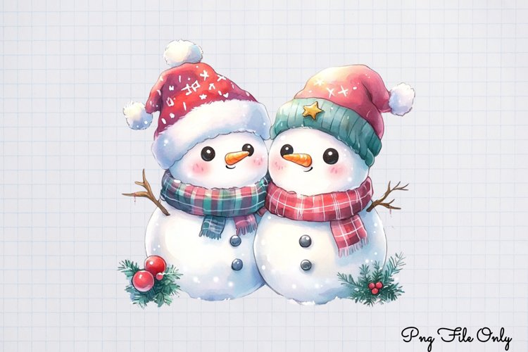 Cute Snowman Clipart Image 6