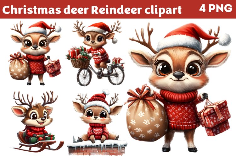 Reindeer Clipart Image 6