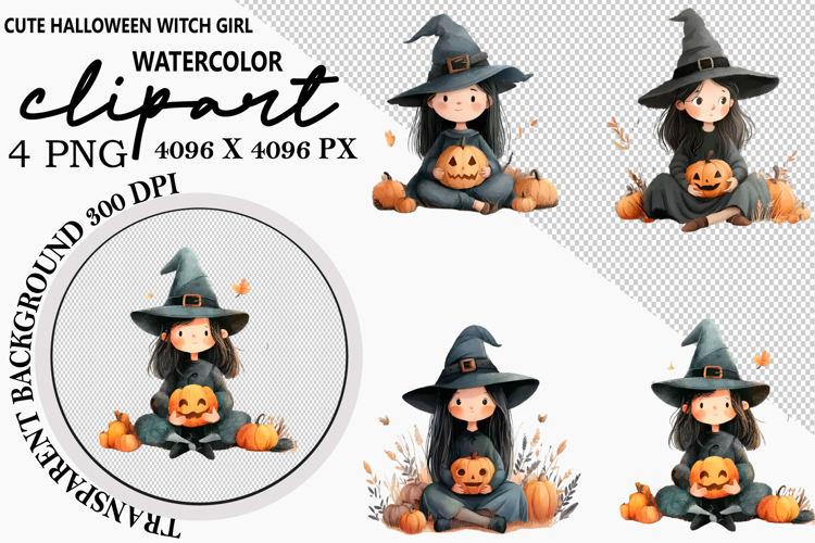 Cute Witch Clipart Image 7