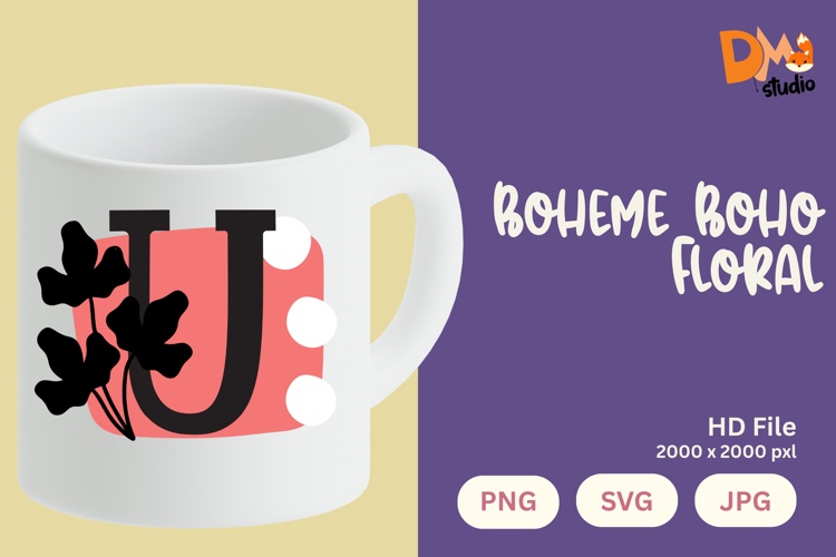 Boho Floral Svg Image 9