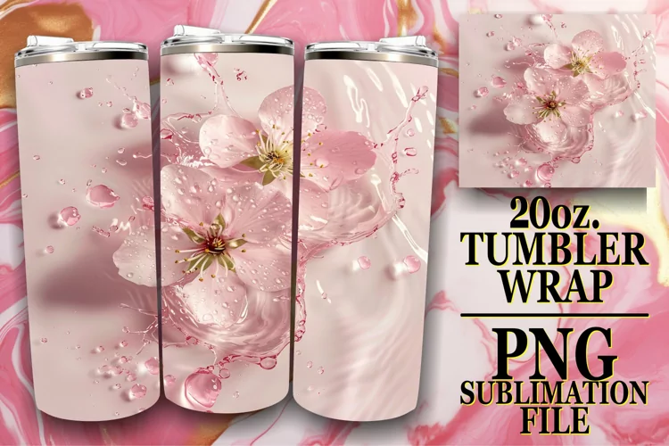 Lily Serenity: Sublimation Tumbler Wrap - 20oz