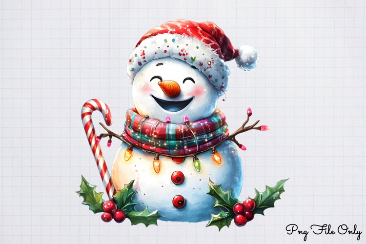Cute Snowman Clipart Image 21