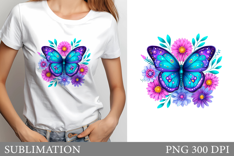Watercolor Butterfly Clipart Image 6