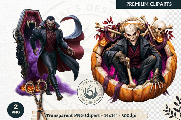 Gothic Dark Fantasy Halloween Nightmare Horror Clipart PNG