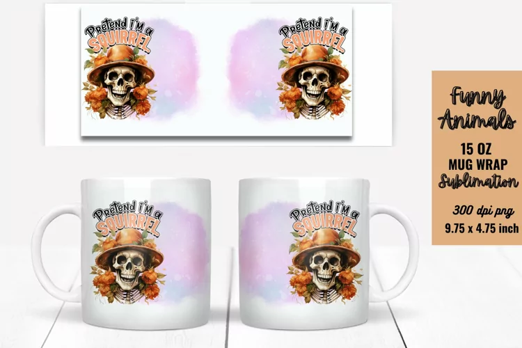 Funny Animals Mug Wrap Sublimation, Mug Wrap PNG