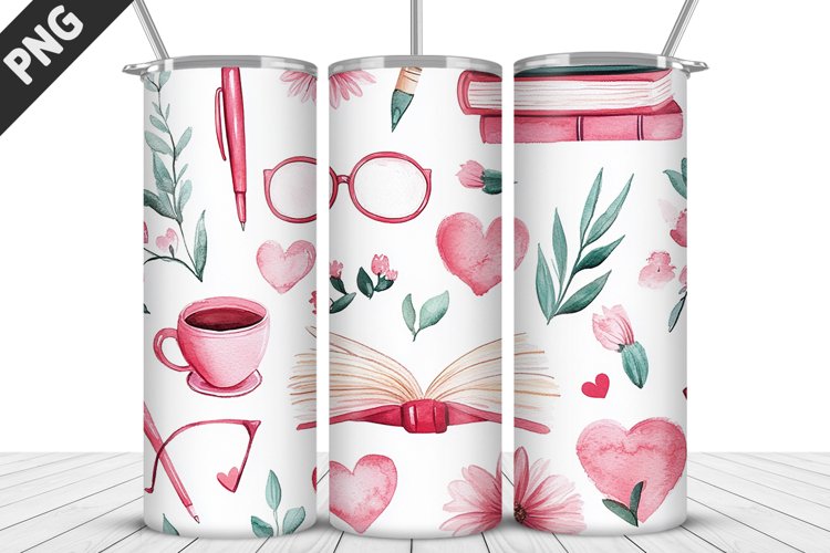 Books Seashell Tumbler Design | Books Tumbler Wrap