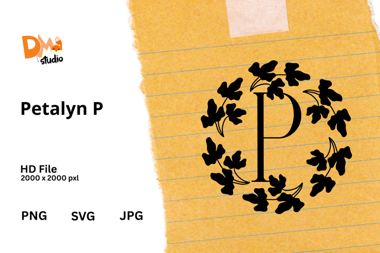 Floral Monogram Letter Svg Image 19
