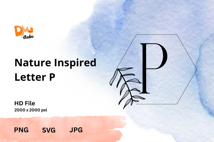 Leaf Monogram Svg Image 11