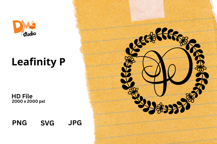 Floral Monogram Letter Svg Image 8