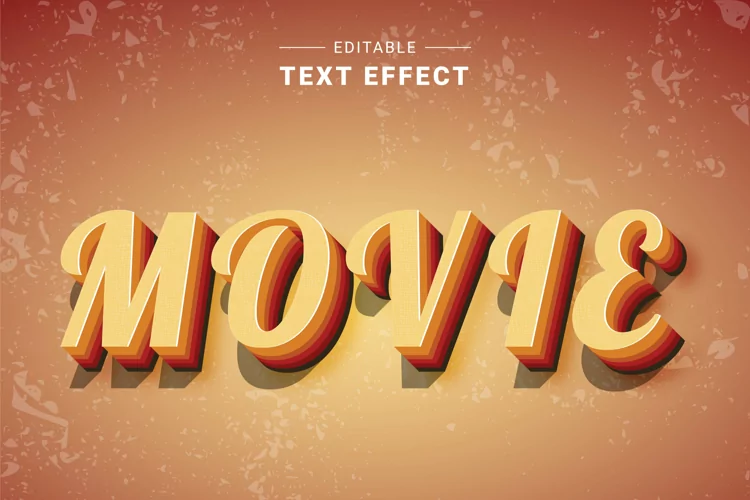 Editable Text Effect for Illustrator. Vector Graphic styles