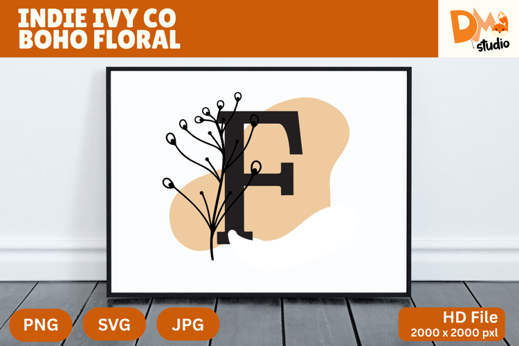 Floral Monogram Letter Svg Image 18