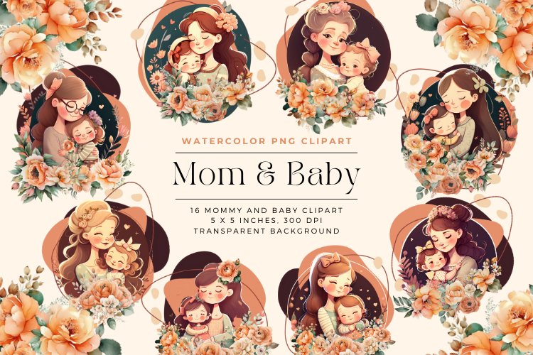 Mother And Daughter Clipart Image 17