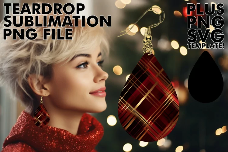 Glamorous Glitter Teardrops: Sublimation Delights