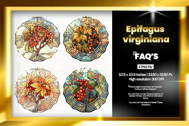 Epifagus Virginiana Wind Spinner Sublimation - 04 Variations