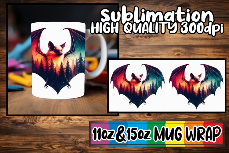 Charming vibes sublimation print wrap, Animals Art