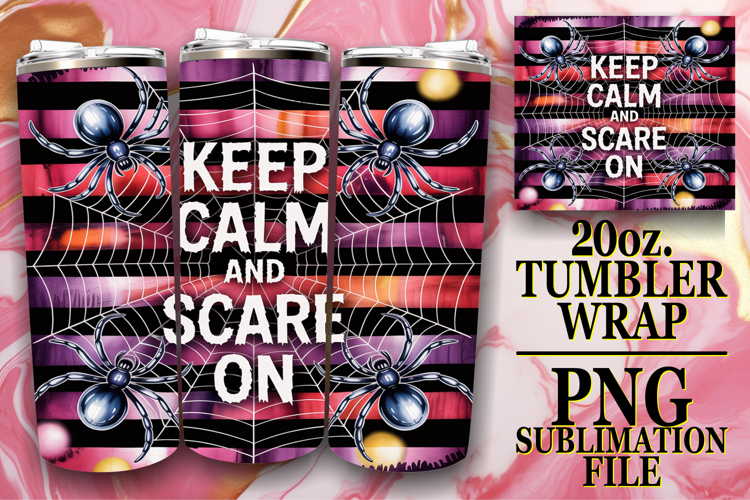 Happy Smiles 20oz tumbler wrap, Halloween