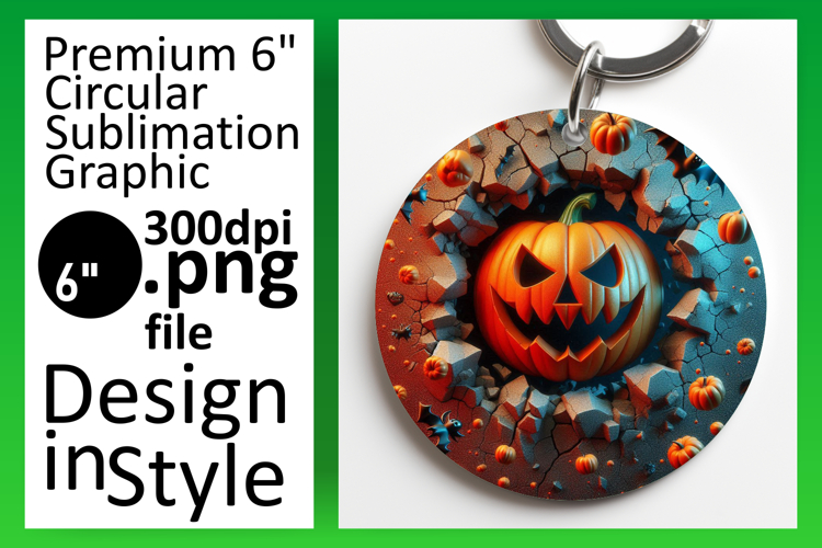 Creative Circle Design for Car Coasters , 3D Pumpkin