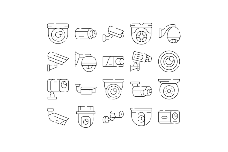 Security video surveillance cameras monitoring system line i