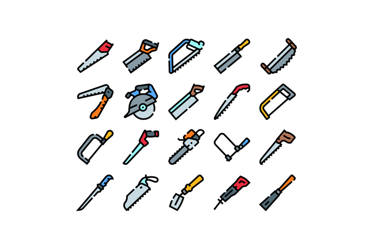 Saw tools pattern representing construction and carpentry eq