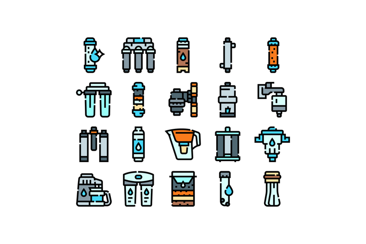 Water filtration systems collection purifying drinking liqui