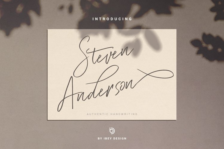 Steven Anderson - Authentic Handwriting example image 1