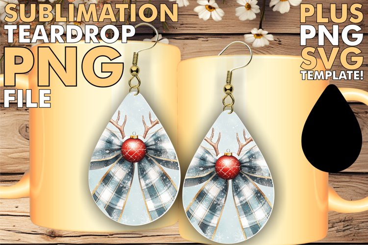 Cozy TEARDROP Earrings Art Ideas, Christmas Bow