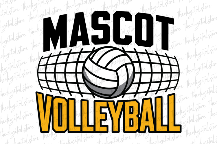 Mascot Volleyball SVG | SVG Cut files | Cricut