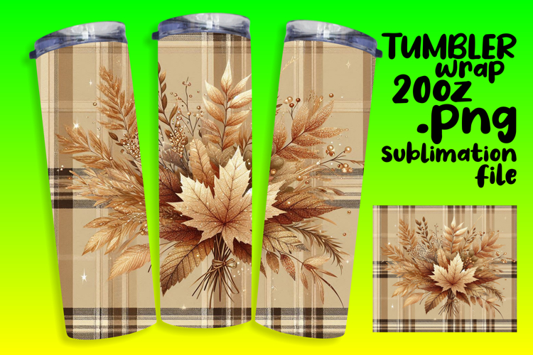 Beautifully Designed 20oz Tumbler , Autumn Flower