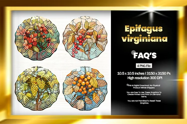 Epifagus Virginiana Wind Spinner Sublimation - 04 Variations