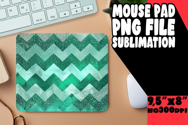 Colorful Sparkly Stripes Mouse Pad example image 1