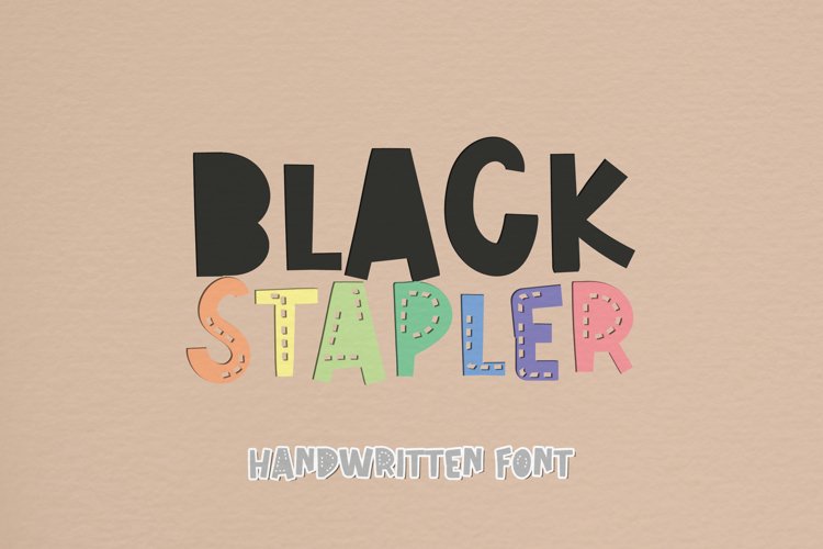 Black Stapler - A Sweet Handwritten Font example image 1